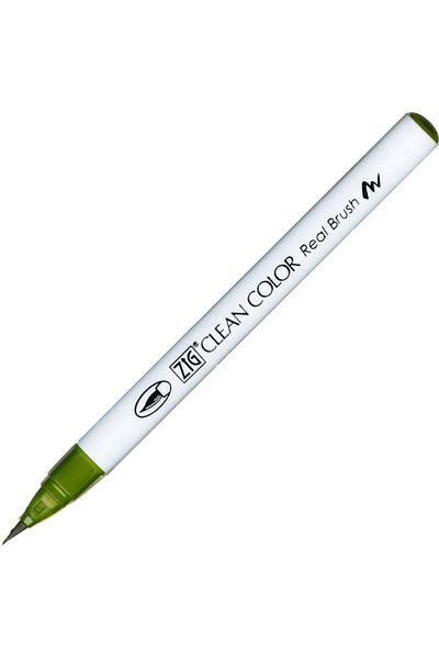 Zig Clean Color Real Brush Brush Tip Marker Pen 043 Olive Green