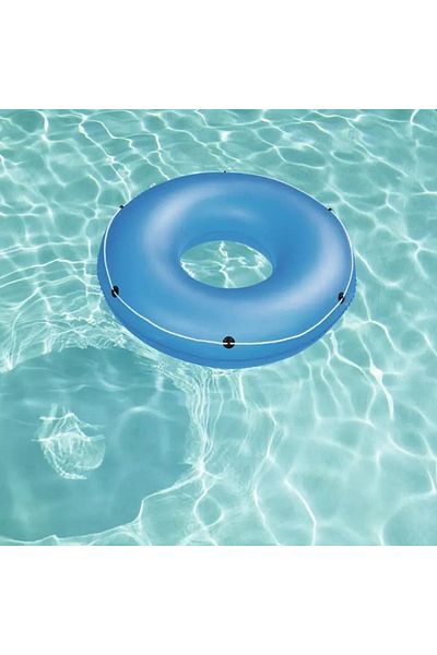 TUENGİ STORE Giant Size Rope Holding Bagel Inflatable Sea Pool Ring Adult Ring 119 cm