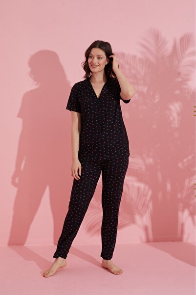 PİJAMOOD 5 Button Front Set Women's Pajamas