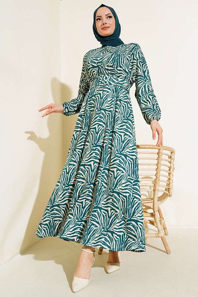 VOLT CLOTHİNG فستان نسائي مزخرف بحزام
