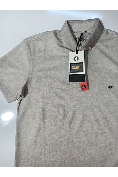 kaşiff Спортна тениска с яка Slimfit от 100% памук