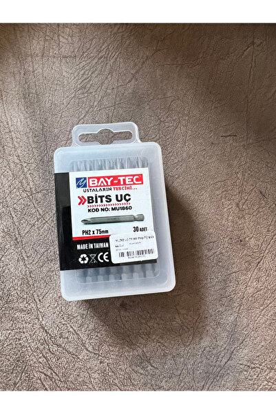 Baytec Uç Yıldız Matkap Ucu Vidalama Ph2 X 75 Mm (uzun Boy 7.5 Cm) 4 Adet