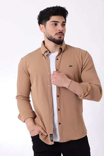 Stilkombin Απλό πλεκτό πουκάμισο Bady XC U16788_40297