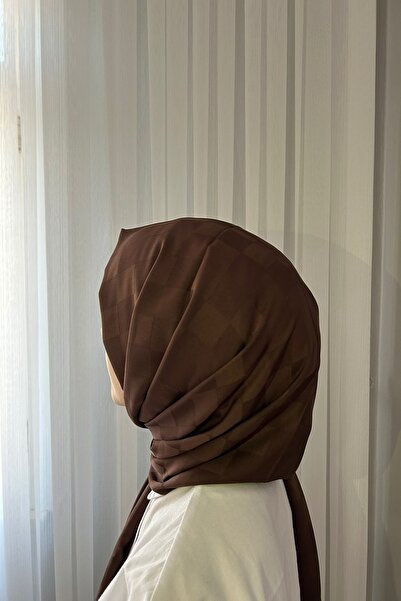 Merve ROSE Dama Desen Jakar Pamuklu Şal