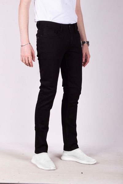 NCS جينز رجالي أسود بقصة ضيقة وأرجل مستقيمة مع 5 جيوب جينز NCS JEANS 2228 6134