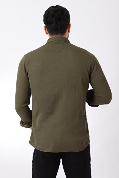 Stilkombin Çift Cep Kapaklı Örme Gömlek XC U16787_40292