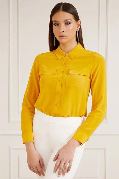 Calvin Klein Yellow Women Blouse Tunic Bustier Styles Prices Trendyol