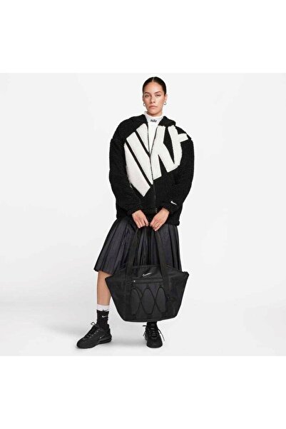 Nike Sportswear Logo Sherpa Jacket Kadın Ceket FB8695-010