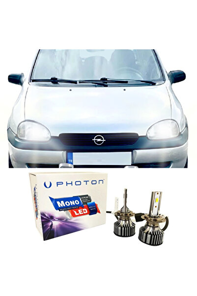 Photon Opel Corsa B Led Xenon Uzun + Kısa Far Ampulü H4 Mono Yeni Seri Beyaz ...