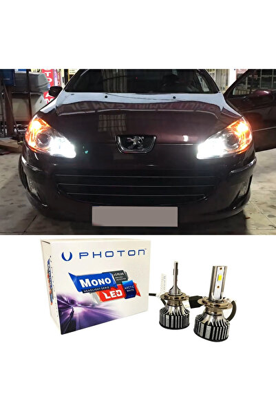 Photon Peugeot 407 Led Uyumlu Xenon Uzun Far Ampulü H7 Mono Yeni Seri Beyaz