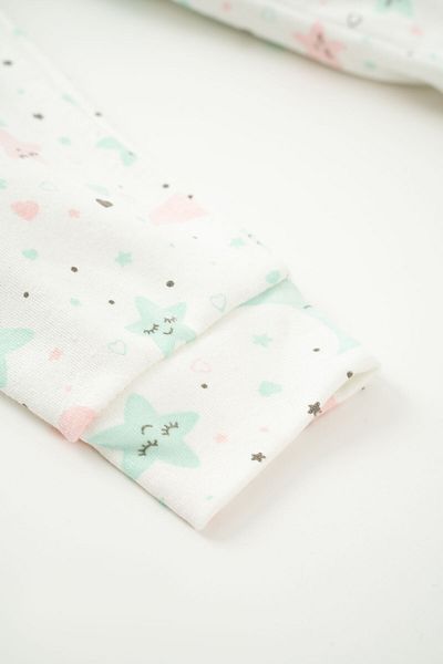 NEU KIDS Girl's Moon-Star Printed Long Sleeve 100% Cotton Pajama Set 1-4 Years