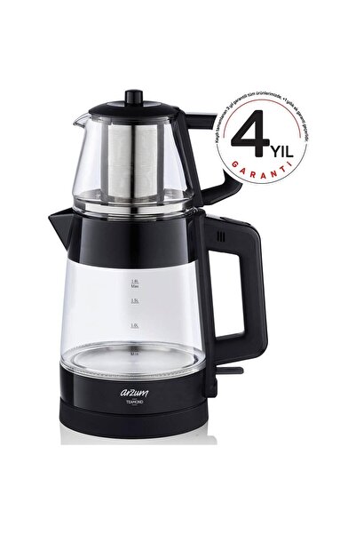 Arzum Teamond Plus Cam Çay Makinesi - Siyah