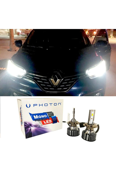 Photon Renault Kadjar Uyumlu Led Xenon Kısa Far Ampulü H7 Mono Yeni Seri Beyaz