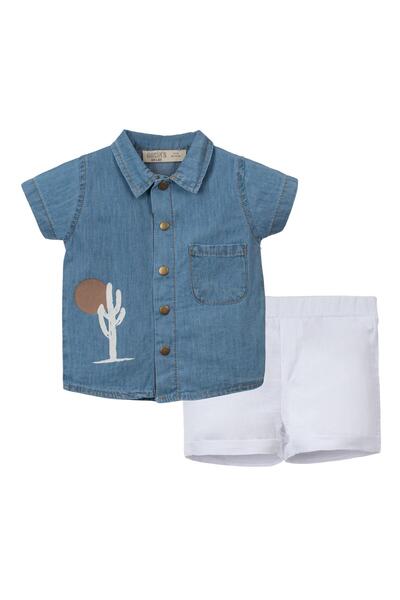 Necix's Manchester Kotlu Erkek Bebek Gömlekli İkili Takım