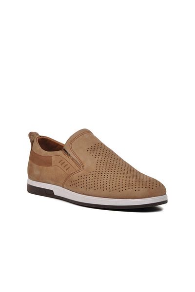 AYAKMOD D7401 Ανδρικά παπούτσια casual από γνήσιο δέρμα Sand Nubuck