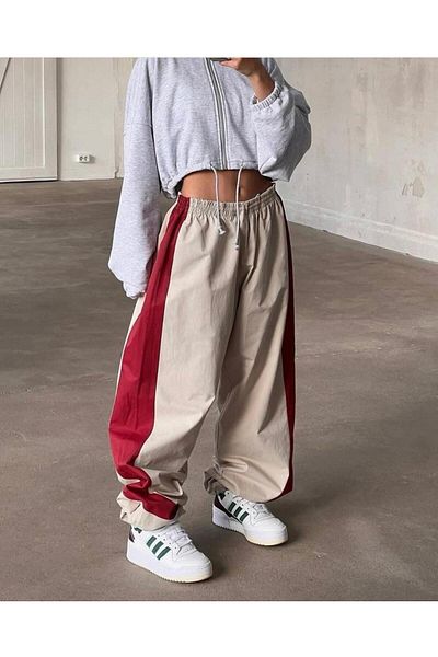 Touz Moda Μαύρο ριγέ Streetwear Φούτερ