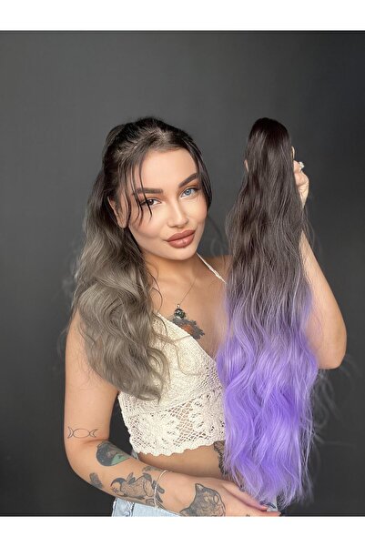 Suzan Peruk Mini Mandallı Çok kolay takılan At kuyruğu modeli. Doğal dalgalı