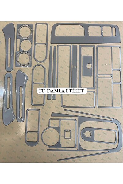 FD Damla Etiket فولكس فاجن جولف 4 - طقم طلاء الماهوجني بتصميم خاص باللون الرم...