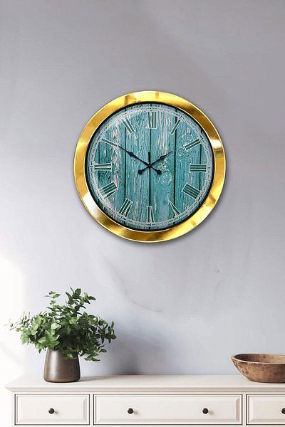 Kasva Concept Gift 36 cm Gold Metal Cool Wall Clock