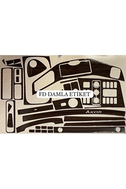 FD Damla Etiket مرسيدس أكسور - طلاء الماهوجني، لون البلوط الداكن، مجموعة كامل...