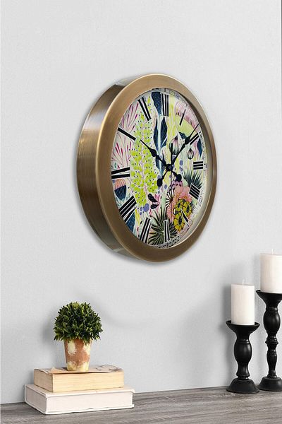 Kasva Concept Ρολόι τοίχου Antique Metal Modernism 36 cm