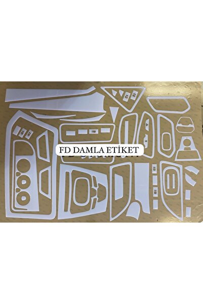 FD Damla Etiket مجموعة طلاء الماهوجني بتصميم خاص لسيارة فورد ترانزيت باللون ا...