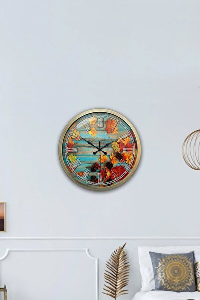 Kasva Concept هدية ساعة حائط معدنية عتيقة مقاس 40 سم