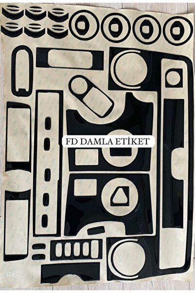 FD Damla Etiket Renault Master 2 - طقم غطاء لحواف الطوربيد ووحدة التحكم والتق...