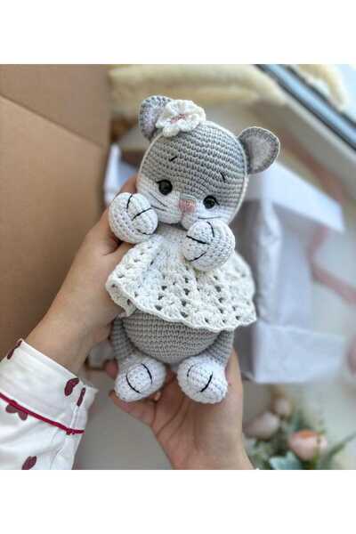 ev atölyem Amigurumi kedi pamuk