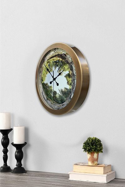 Kasva Concept Gift 36 cm Antique Metal Tree Wall Clock