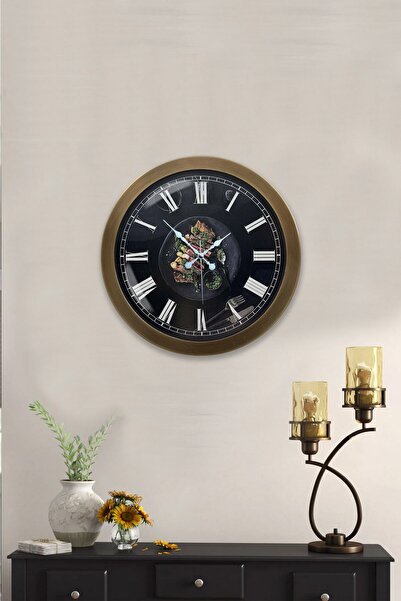 Kasva Concept هدية ساعة حائط مطبخ معدنية عتيقة مقاس 36 سم