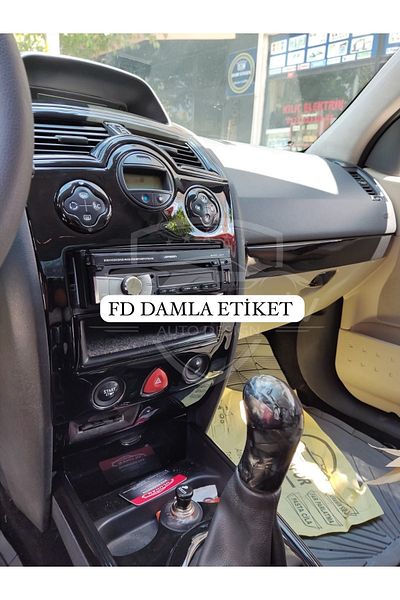 FD Damla Etiket Renault Megane 2 Super Set - Piano Black Special Design for Torpedo, Console, Trim, Chest Cover