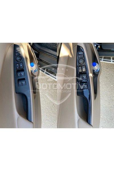 FD Damla Etiket Hyundai Tucson 2015-2020 Dashboard, Console, Trim, Chest Cover Set Piano Black Color Special Design