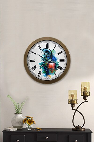 Kasva Concept ساعة حائط فسيفساء معدنية عتيقة مقاس 36 سم