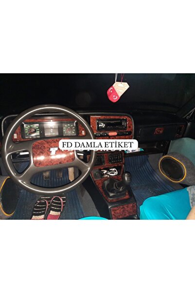 FD Damla Etiket Fiat Tofaş Kartal Slx Torpido, Konsol, Trim, Göğüs Kaplama  Set Maun Renk Özel Dizayn