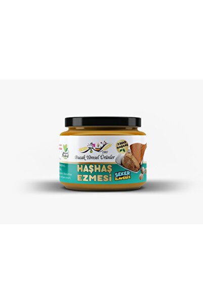 Bucak Yöresel Ürünler Haşhaş Ezmesi 300G Katkısız, Şeker İlavesiz! %100 Haşhaş