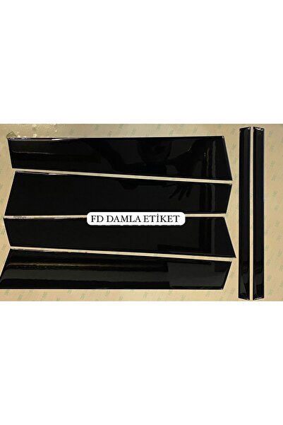 FD Damla Etiket BMW F30 E90 - عمود باب أسود لامع مطلي باللون الأسود، تصميم مخصص