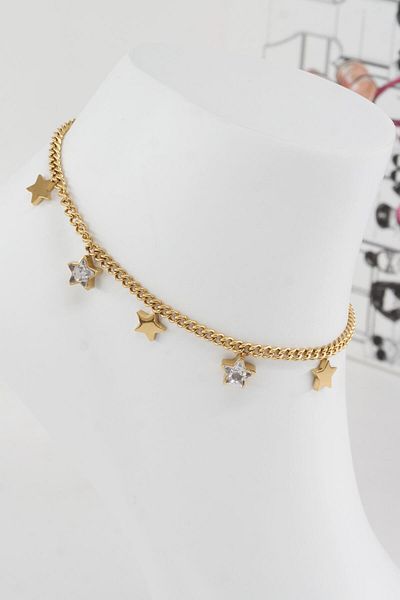 By Zeyna Aksesuar Women's 316 L Tarnish Anti Allergenic Steel Anklet Zy00010