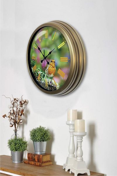 Kasva Concept Cadou 40 cm Ceas de Perete Metal Vechi