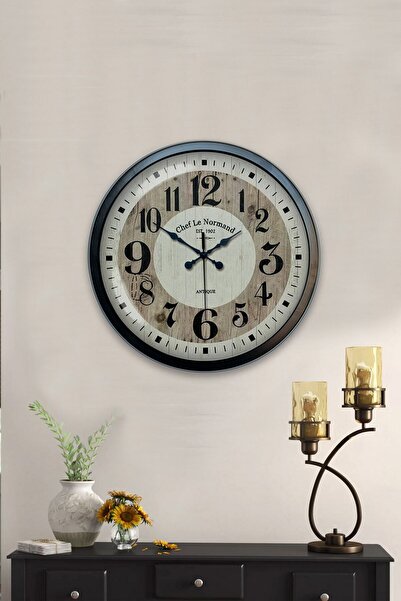 Kasva Concept ساعة حائط مسجد آيا صوفيا معدنية سوداء مقاس 40 سم