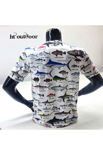 HT Outdoor Μπλουζάκι με κοντό μανίκι με σχέδιο ψαριού - Το μοντέλο μας