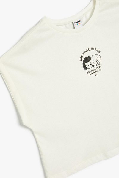 Koton Kids تي شيرت بناتي إكرو 4SKG10493AK
