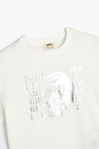 Koton Kids Ecru Girl&#39;s T-Shirt 4SKG10531AK