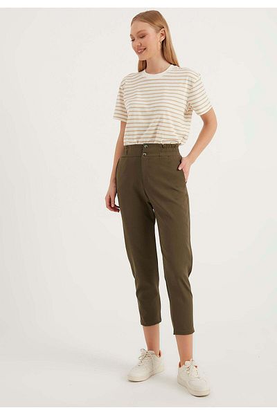 Herita Knöchellange, taillierte Hose