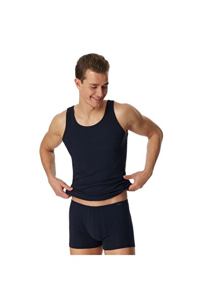 Schiesser Herren Unterhemd 2er Pack - ärmellos, Cotton Essentials, Feinripp