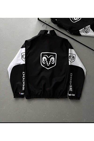 MSRT Unisex Parachute Fabric Oversize Printed Black Windbreaker Raincoat