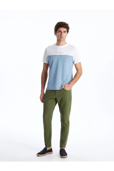 LC Waikiki LCWAIKIKI - Classic Men's T-Shirt: Crew Neck, Short Sleeve, Color Block