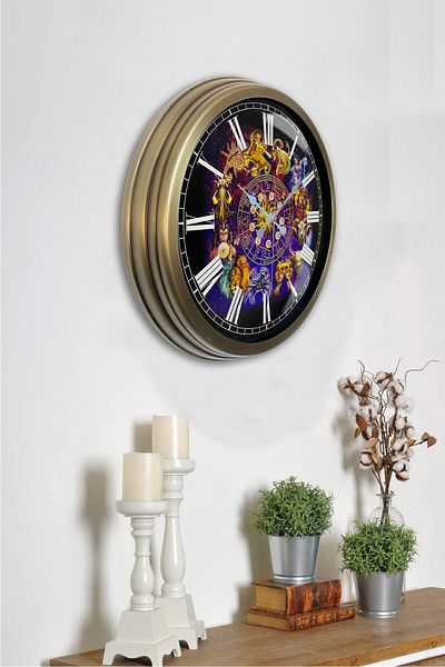 Kasva Concept 40 cm Antique Metal Signs Gift Wall Clock