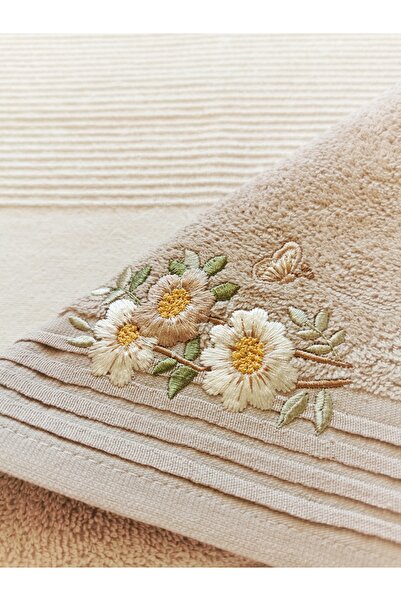 Halley Concept 30 x 50 Floral Embroidered Kitchen Towel 100% Cotton