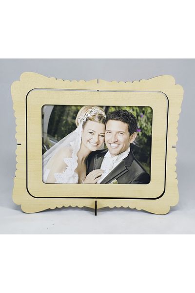 LAZER ART 15X21 ROTATING WOODEN FRAME - DOUBLE SIDED GRADER FRAME - LASERCERCEVE0003